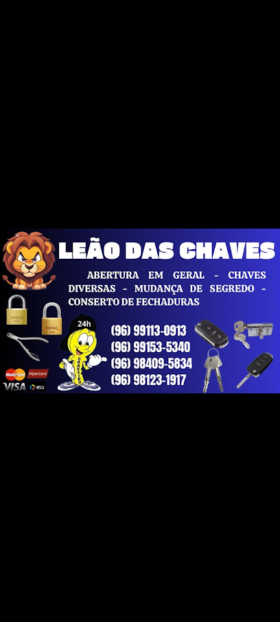 Chaveiro Leão das chaves